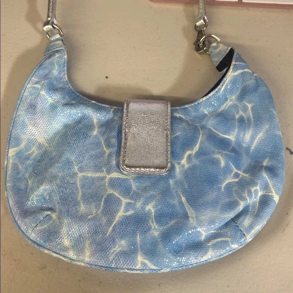 Cindy Logo Bag  Les Petits Joueurs Small Tiny purse cloud sky pool printed jewel